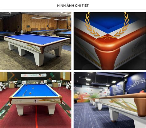 Bàn bida 3C Hollywood PROAM Olympique (Noble White) .